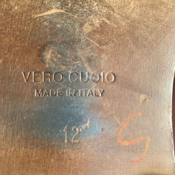 Tommy Bahama Italian Leather Roman Fisherman Sandals Brown Size 12 Woven Summer - Picture 10 of 13